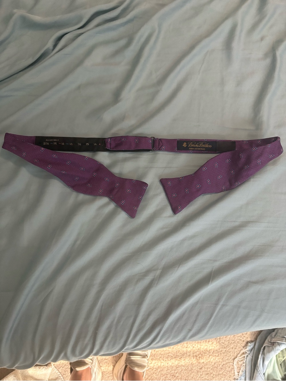 Brooks Brothers Purple Patterned Self-Tie Bow Tie